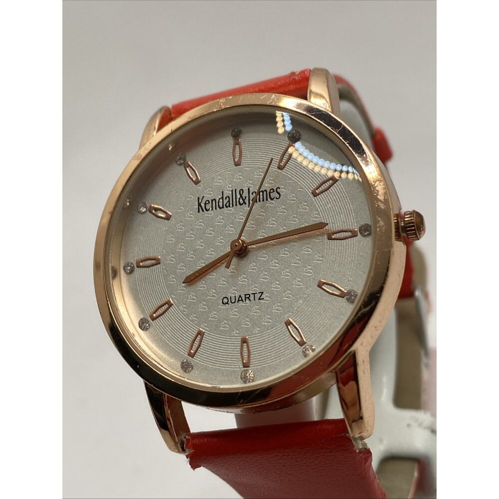 Kendall And James Ladies Rosegold Tone Watch Works New Battery!